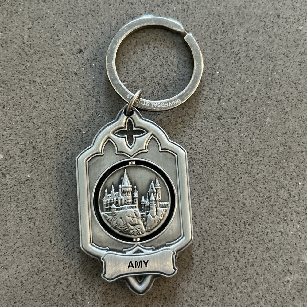 AMY Harry Potter‎ World Metal Spinner Keychain Universal Studios Souvenir